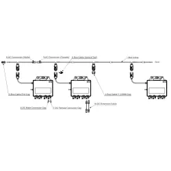 Apsystems Conector fêmea 25A AC Série DS3