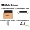 Kit balcon 2 paneles 420w + inversor integrado
