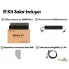Kit varanda 2 painéis 420w + inversor integrado