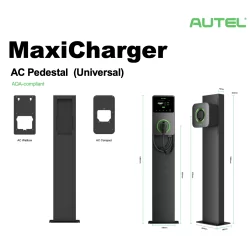 Autel Pedestal simple para Maxicharger y Compact - Wsolar.Shop