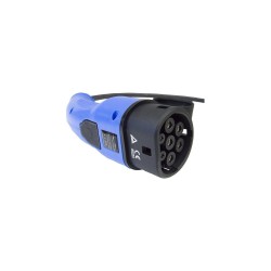 Policharger connector with button for tesla