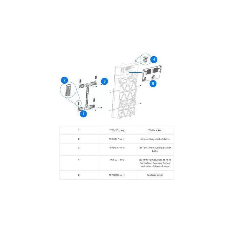 Tesla kit de apilamiento para modulo de expansión Powerwall 3 - Wsolar.Shop